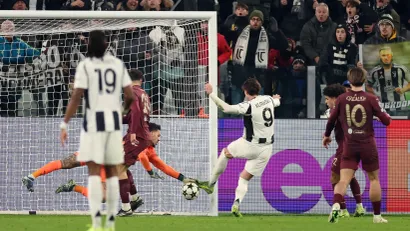 Dušan Vlahović (Juventus) daje gol Mančester Sitiju